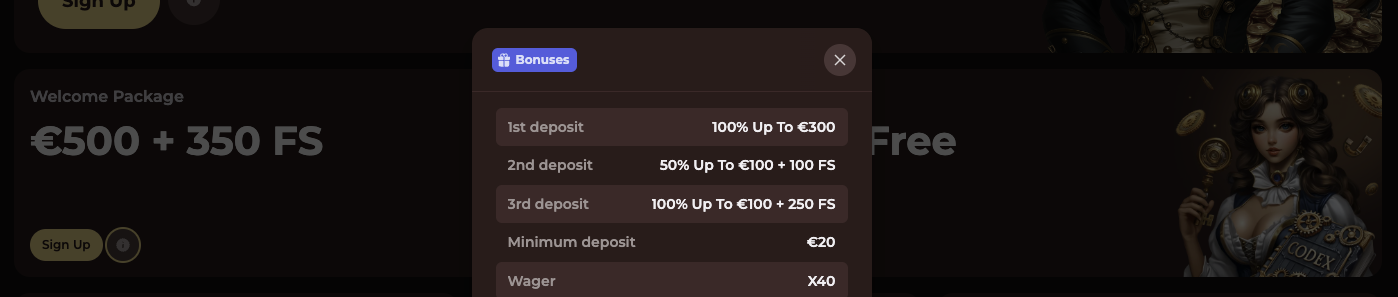 VinciSpin Casino bonustilbud – Få velkomstbonuser, gratisspinn og eksklusive kampanjer. Maksimer spillopplevelsen din med de beste casinobonusene!
