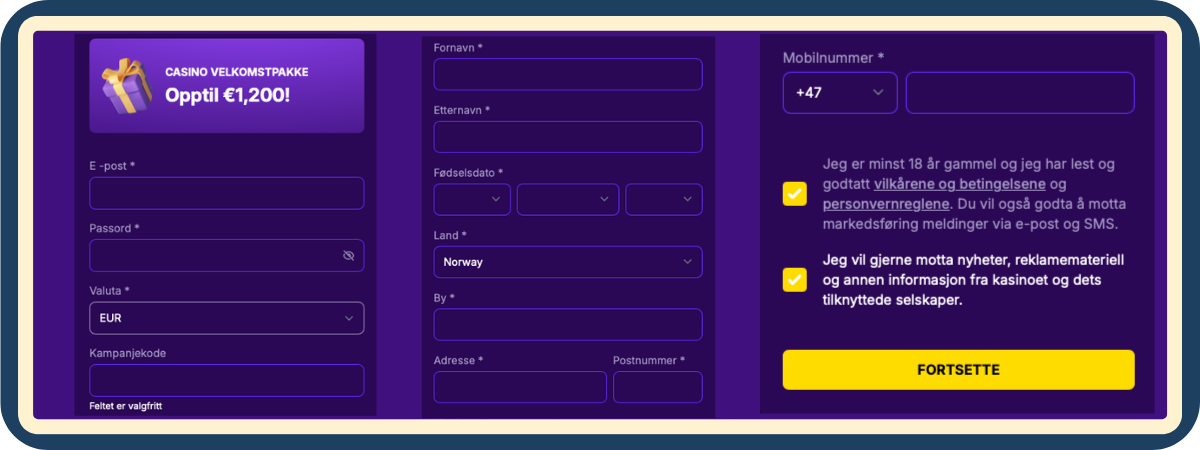 Registrering hos Bonusbet Casino – en tydelig og ansvarlig steg-for-steg-guide som forklarer hvordan du oppretter konto, hvilke opplysninger som kreves, samt hva spillere bør vite om sikkerhet, verifisering og personvern før de begynner å spille.