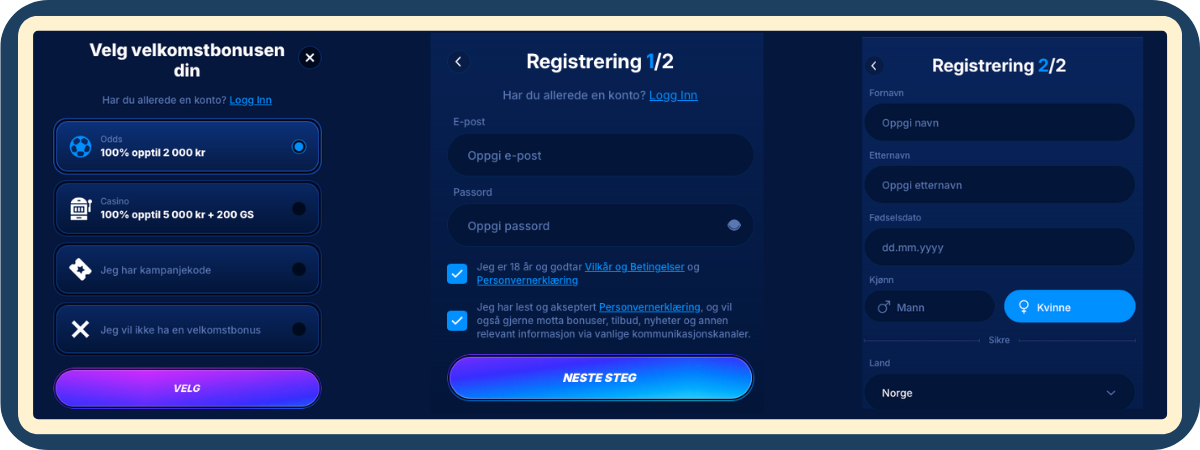 Registrering hos Boomerang Bet Casino – steg for steg Registrering hos Boomerang Bet Casino – en tydelig og ansvarlig steg-for-steg-guide som forklarer hvordan du oppretter konto, hvilke opplysninger som kreves, og hva spillere bør vite om sikkerhet, verifisering og personvern før de begynner å spille.