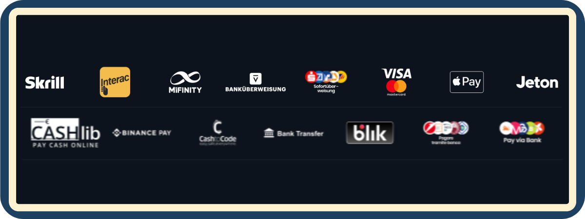 Betalingsmetoder hos Ego Games Casino Betalingsmetoder tilgjengelig hos Ego Games Casino